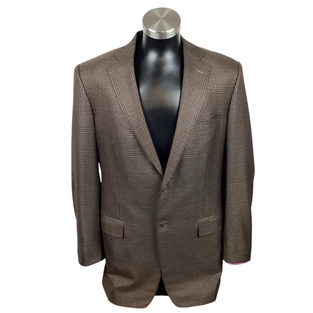Ermenegildo Zegna Trofeo Silk Houndstooth Blazer Switzerland